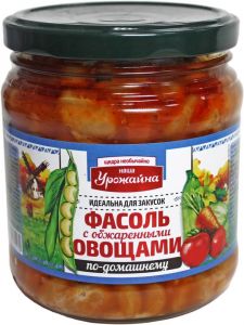 фасоль с обжаренными овощами
